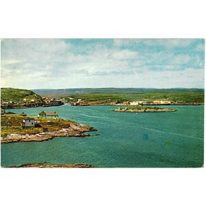 Port Aux Basques Newfoundland Canada Terminal of Railroad Ferry Service Postcard
